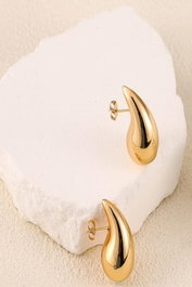 Heliophilia Silver Pendientes de Oro con Recubrimiento de Laca